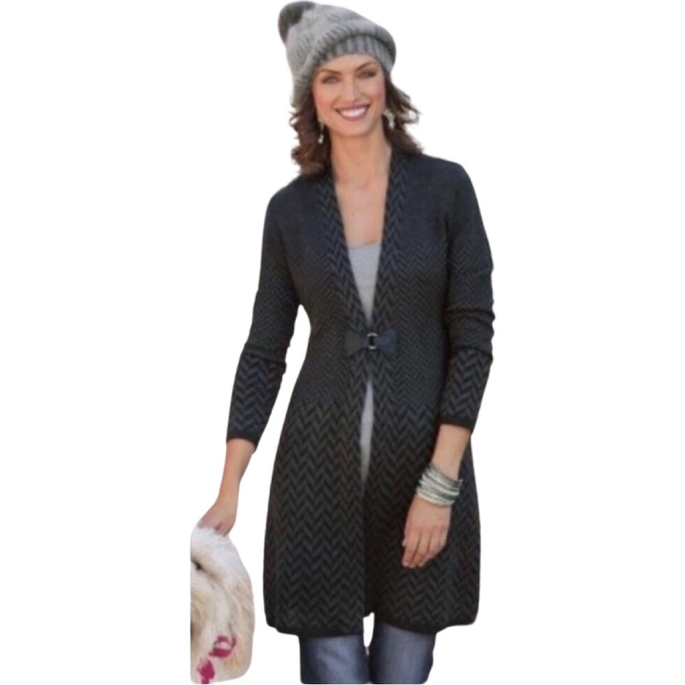 SOFT SURROUNDINGS Buckle Close Long Cardigan